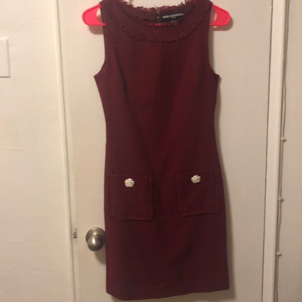 KL Paris tweed sheath dress